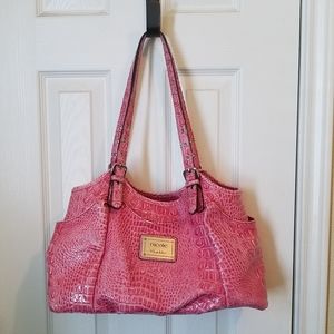 Nicole Miller bag • Light pink, faux alligator